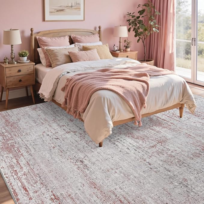 5x7 Ft Area Rugs for Living Room, Soft Non-Slip Washable Rugs Modern Abstract - Image 4