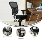 Flash Furniture Nicholas Mid-Back Swivel Desk Chair - Image 5