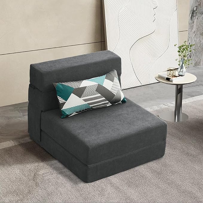 ANONER Fold Out Chair Bed Memory Foam - Image 6