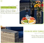 ECOTOUGE 7 Piece Outdoor Half Moon Furniture, Wicker Patio Sectional - Image 7