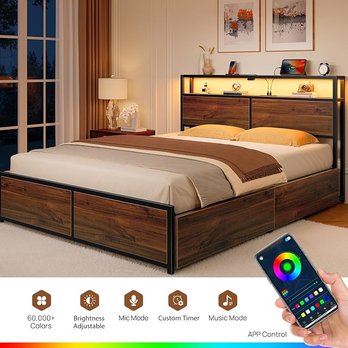 Rolanstar Full Size Bed Frame - Image 6