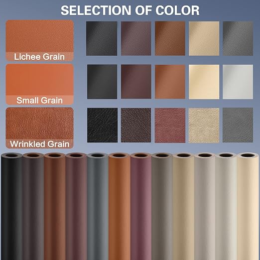 Self Adhesive Leather Repair Patch Kit, 31.4 in x 16 in Large Vinyl Leather - Image 7