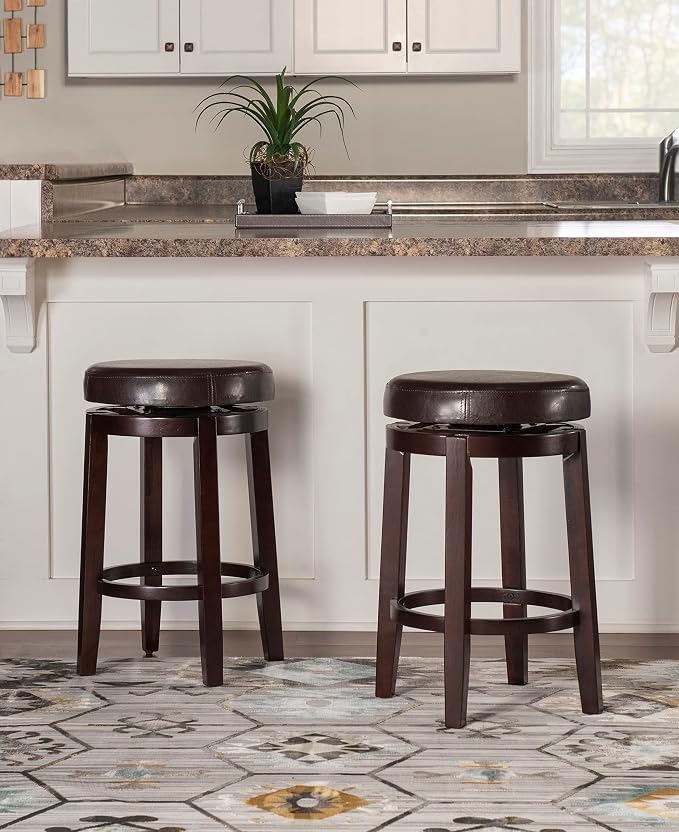 Linon Maya Brown Counter Stool - Image 2