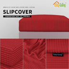 Easy-Going Stretch 1 Piece Loveseat Couch Cushion Cover - Image 3