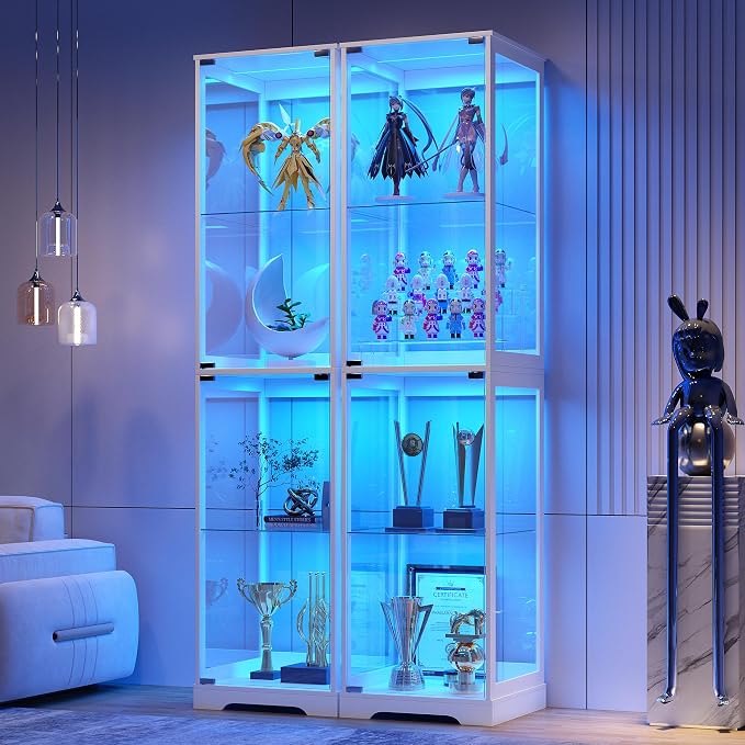 Glass Display Cabinet with Doors, Bookcase by TAGELIER