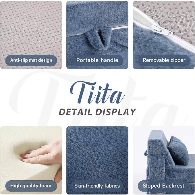 Tiita Convertible Folding Kids Sofa Bed - Image 4