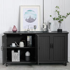 Scurrty 62'' Coffee Bar Cabinet Kitchen - Image 5