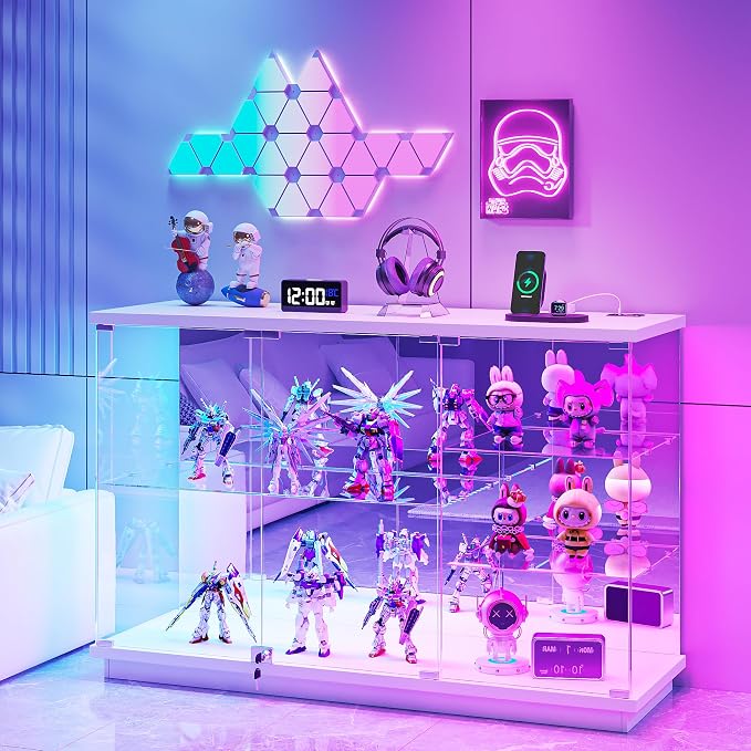 Lvifur RGB Glass Display Cabinet - by LVifurSmartFurniture