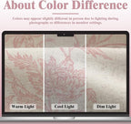Pink Boho Floral 100% Blackout Curtains 84 Inch 2 Panels | Farmhouse Vintage - Image 6