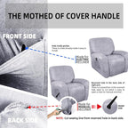 ANARACHON Recliner Chair Covers Leather Like, 4 Pieces Recliner Cover - Image 6
