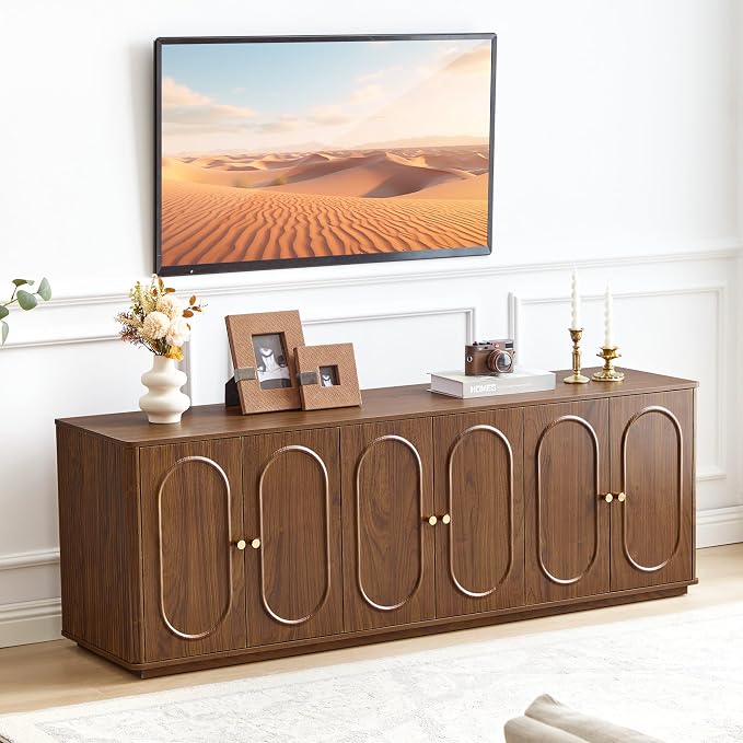 63'' Fluted Sideboard Buffet Cabinet by ORRD