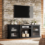 WLIVE Farmhouse TV Stand for 75 inch TV, Entertainment Center - Image 7