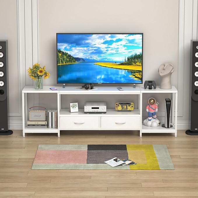 GYIIYUO TV Stand with Fabric Drawers - Image 8