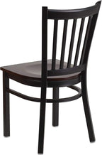 Flash Furniture HERCULES Series Black Vertical Back Metal Restaurant Chair - Image 5