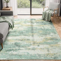 Rugflix 5x7 Area Rugs for Living Room, Washable Light Green Large Rug | Machine by RugflixAreaRugs