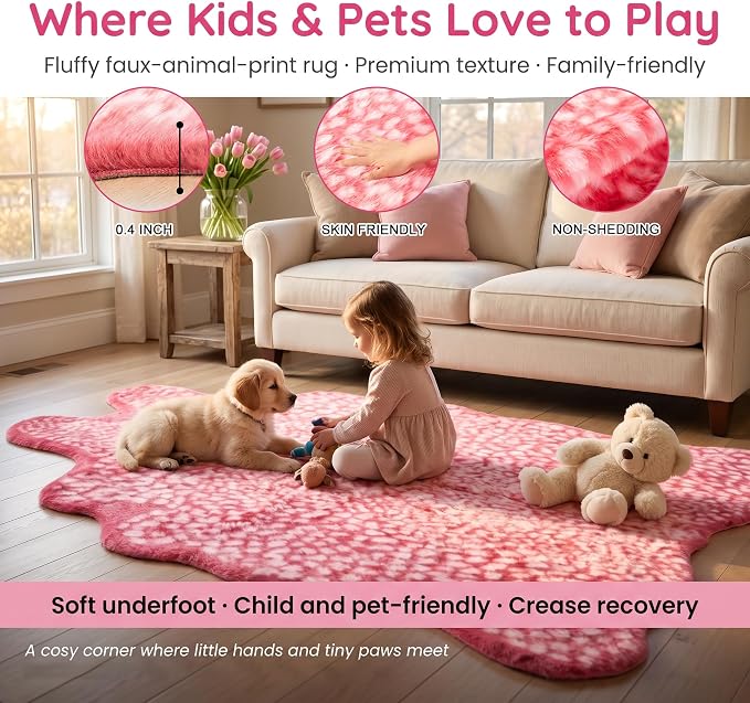 Pink Leopard Rug - Image 4