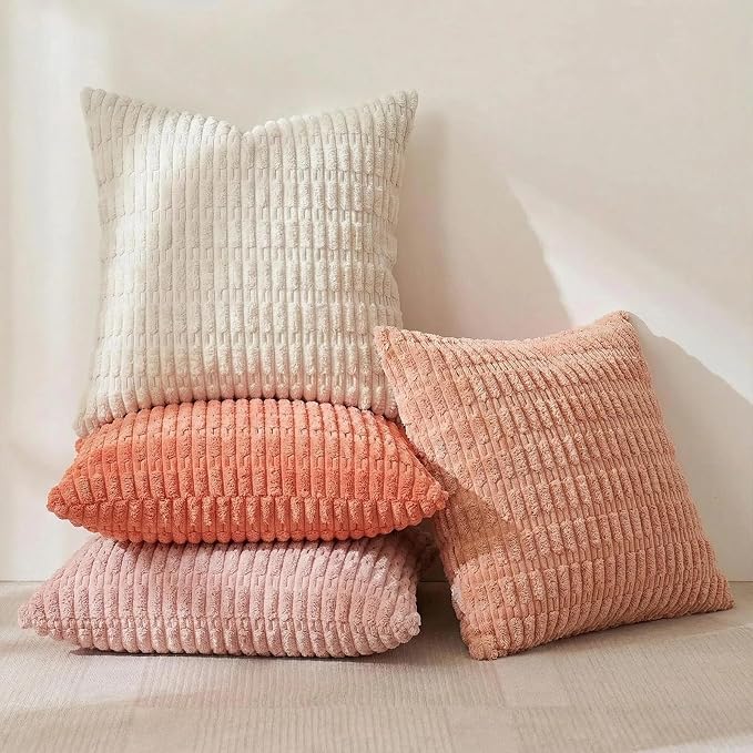 Fancy Homi 4 Packs Decorative Throw Pillow Covers - Image 2