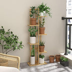 Laiensia Bamboo Plant Stand Rack 6 Tier, Indoor&Outdoor Planter Display Shelves - Image 4