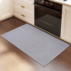 Indoor Front Door Mat Entryway Rug Non Slip Washable Gray 2x3 ft | Front Entry - Image 2