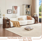 Joaxswe Narrow Night Stand Set 2, Farmhouse Side End Table - Image 4