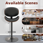 civama Bar Stools 1 PC for Kitchen Counter, Adjustable Bar Height Chairs - Image 8
