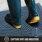 Sturdy Front Door Mat, Absorbent Muddy Dirt Resist Welcome Door Mats Outdoor - Image 2