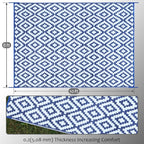 SAND MINE Reversible Mats, Plastic Straw Rug, Modern Area Rug, Large Floor Mat - Image 2