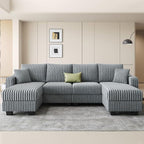 Belffin U Shaped Couch with Reversible Chaises Sectional Couches - Image 3
