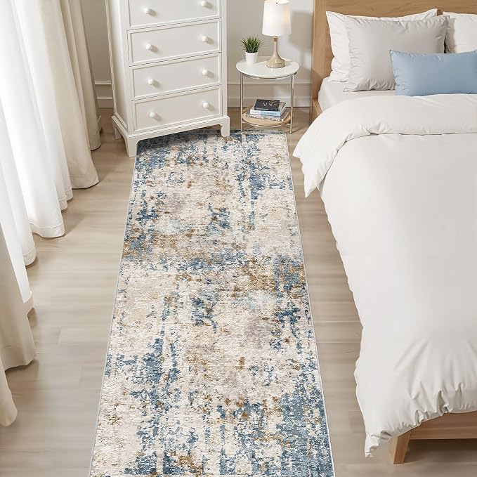 LOONGRUG Runner Rug 3x10 Washable Non-Slip Kitchen Neutral Modern Rug | - Image 6