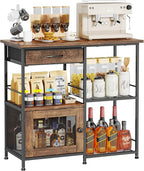 SWTYMIKI 33.31''x14.25'' Coffee Bar Cabinet - Image 9