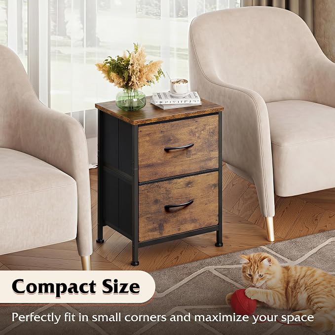 WLIVE Night Stand, Small Dresser - Image 8