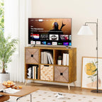 6 Cube Storage Organizer, Wood Bookcase - Image 2