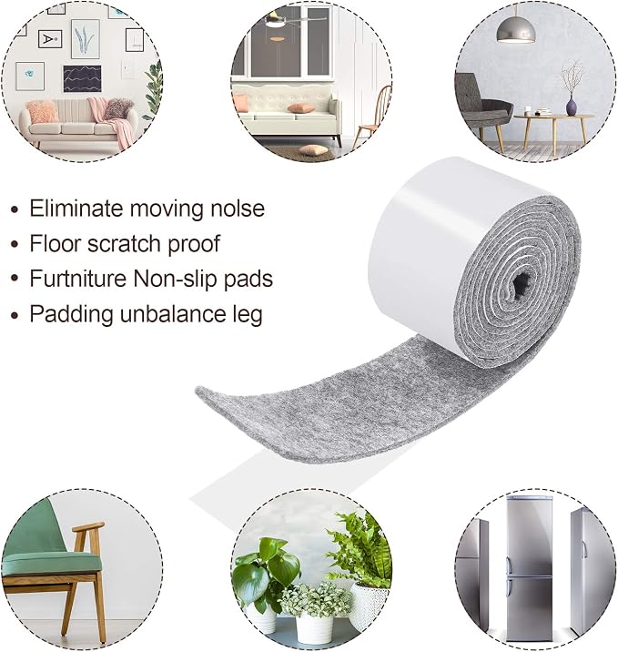 Shappy 2 Packs 120 x 2 x 0.12 Inch Felt Strips - Image 2