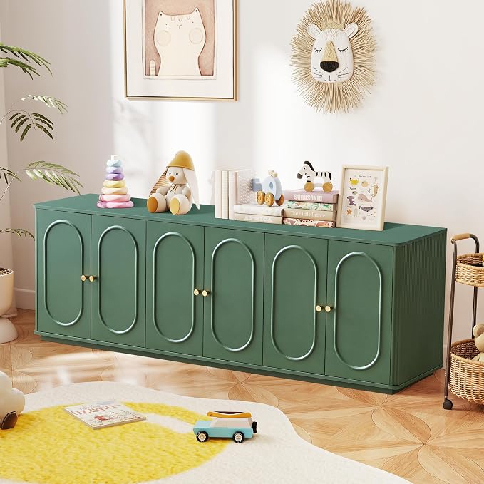 63'' Fluted Sideboard Buffet Cabinet - Image 3