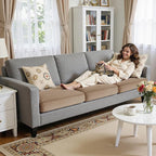 Hokway Velvet Couch Cushion Covers Water Resistant Seat Covers Stretch Sofa - Image 4