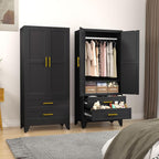 erosoei Metal Armoire Wardrobe Closet, 71 "Metal Clothing Storage Cabinet - Image 7