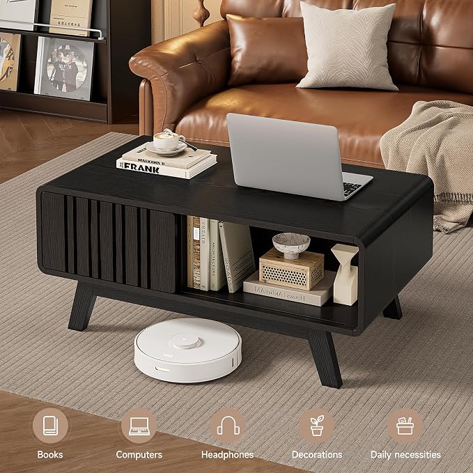 ONBRILL Coffee Table, Mid Century Modern Table - Image 6