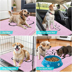 OLANLY Dog Door Mat for Muddy Paws 30x20, Paw Print Design Chenille Mud Mat | - Image 7