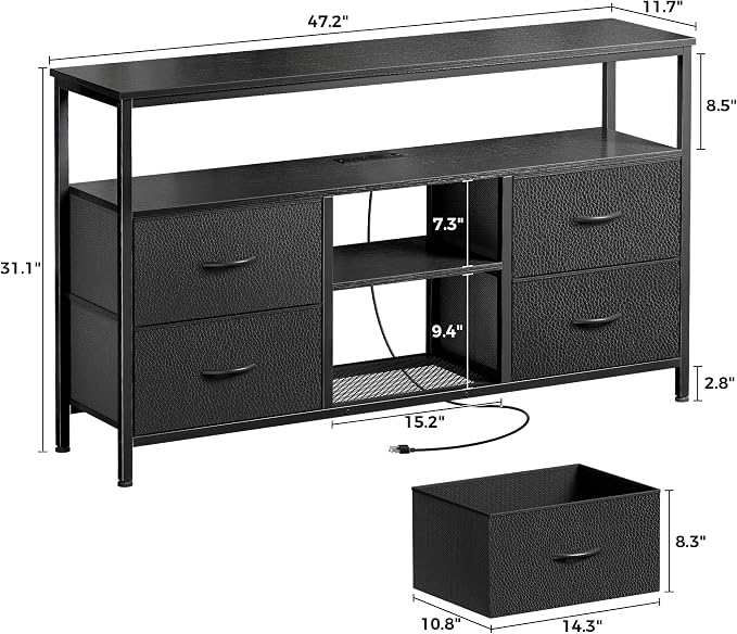 Huuger 47 Inch TV Stand Dresser - Image 7