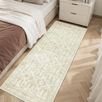 Soalmost Runner Rug 2x5 Washable Non-Slip Kitchen Entry Runners Beige/Brown | - Image 3