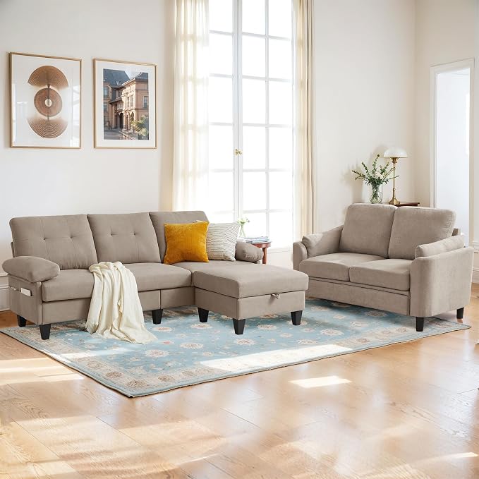 5 Seat Sectional Sofa Set for Living Room Set - Image 8