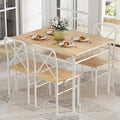 VECELO Dining Table Set for 4, 5-Piece Wood Kitchen Table by VECELO