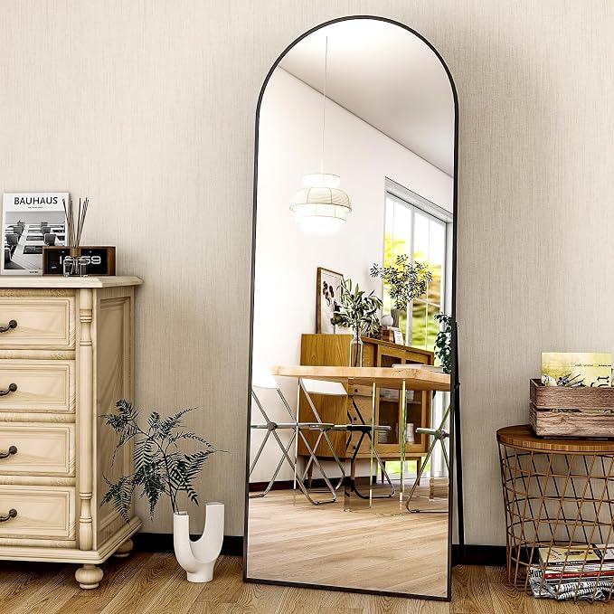 HARRITPURE 59"x16" Arched Full Length Mirror, Arch Floor Mirror - Image 6