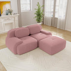 Boneless Sectional Couch, No Assembly Required, 81.8” L Shaped Modular Cloud by ModonChicSofasCouches