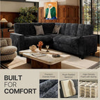 Marsail 84.6" Sectional Sleeper Sofa - Image 5