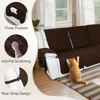 HDCAXKJ 100% Waterproof Reclining Sectional Couch Covers L Shape Recliner Sofa - Image 5
