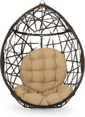 Christopher Knight Home Isaiah Indoor/Outdoor Wicker Tear Drop Hanging Chair by ChristopherKnightHome