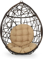 Christopher Knight Home Isaiah Indoor/Outdoor Wicker Tear Drop Hanging Chair by ChristopherKnightHome