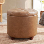 Ornavo Home Round Storage Ottoman by OrnavoHome