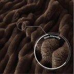 Exclusivo Mezcla Striped King Size Fleece Blanket - Image 5